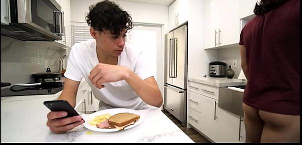  Latino Twink Stepbrother Sex With His Cub Stepbrother Dante Drackis In Family Kitchen